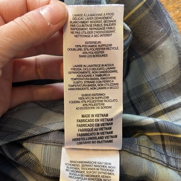 Columbia Long Sleeve Shirt Mens XL Plaid Supplex Nylon Outdoor Fishing Vented - Picture 11 of 14